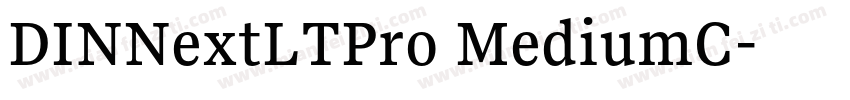 DINNextLTPro MediumC字体转换